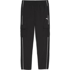 PUMA - Sportbroek - Zwart - Met Zijdelingse Strepen - Regular Pasvorm