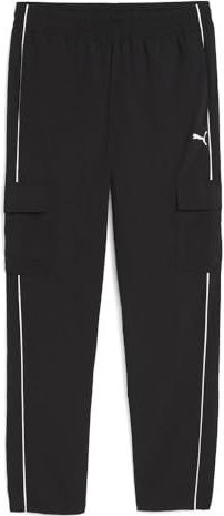 PUMA - Sportbroek - Zwart - Met Zijdelingse Strepen - Regular Pasvorm