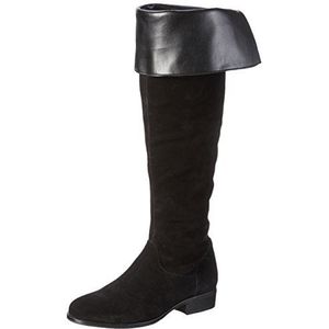 VERO MODA Dames Vmmille Leather Overknee Boot Sneeuwlaarzen, zwart, 37 EU