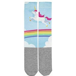 USG 'Soft Sockies' Happy Print – regenboog-eenhoorn, meerkleurig, eenheidsmaat
