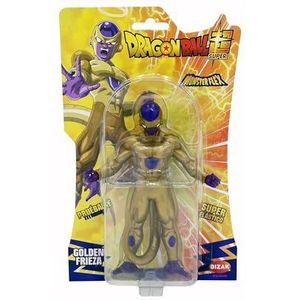 Bizak Monsterflex Dragon Ball Golden Frieza-figuur, super rekbaar en elastisch, 25 cm, 12 verzamelfiguren, voor volwassenen fans verzamelaars en kinderen vanaf 4 jaar (64390230)