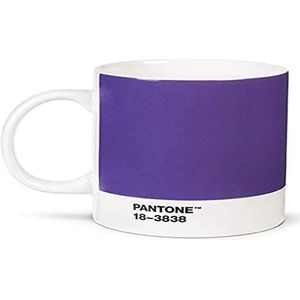 Pantone Beker, koffie/theekop, fijn porselein (keramiek), 375 ml, Ultra Violet 18-3838 (COY)