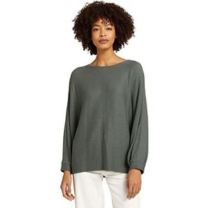 TOM TAILOR Basic T-shirt voor dames, 15594 - Dusty Mid Olive, L