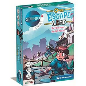 Clementoni Galileo Escape Game 59336 Escape-spel voor kinderen vanaf 8 jaar, gezelschapsspel en familiespel 59336, 11,2 x 15,6 x 3,2