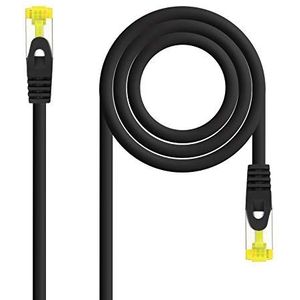 Monkey Ladder RJ45 LSZH Cat.6A SFTP netwerkkabel, AWG26, 100% koper, allogeenvrij, zwart, 2,0 m slang