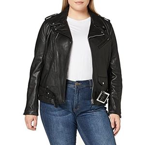 Schott NYC Leren damesjack, Zwart, L
