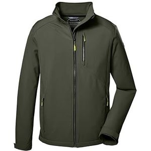 killtec Heren Softshelljas/outdoorjas met opstaande kraag KOS 263 MN SFTSHLL JCKT, olive, L, 41262-000