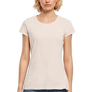 Build Your Brand Basic T-shirt voor dames, korte mouwen, ronde hals, van katoen, verkrijgbaar in vele kleuren, maten XS-5XL, roze, M