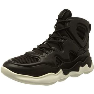 Ecco Dames ELO Sneaker Ankle-high, Black/Black, 38 EU