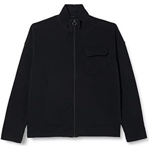 Sisley 3BMRS5008 Sweatshirt, Zwart 100, L, Black 100, L