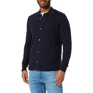 Seidensticker Herenvest met knoopsluiting, blauw, M