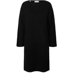 SELECTED FEMME Slflulu Ls Knit New O-Neck Dress Noos, zwart, XXL