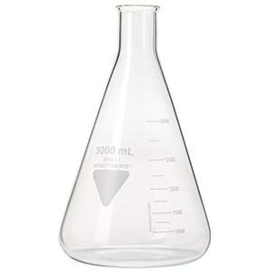 RASOTHERM Erlenmeyerkolf nauwe hals, (Boro 3.3), 3000 ml