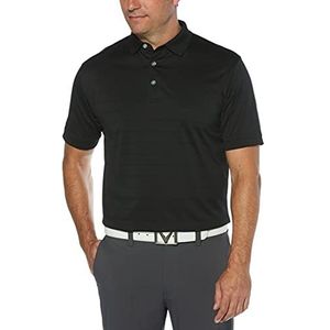 Callaway Opti-Dri™ Performance golfpoloshirt met korte mouwen voor heren (maat Small - 4X Big & Tall), Zwart, 4XL