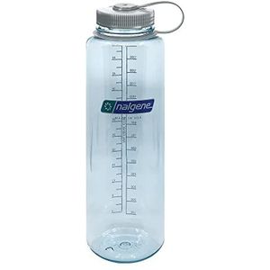 Nalgene Sustain Tritan BPA-vrije waterfles gemaakt van materiaal afgeleid van 50% plastic afval, 52 oz, brede mond, zeeschuim