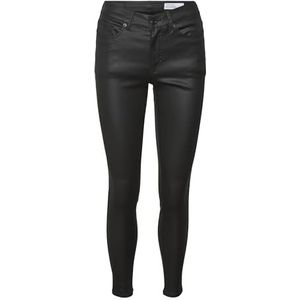 VERO MODA Vmflash Mr Skinny Coated Pants Noos Jeans voor dames, zwart, (M) W x 30L