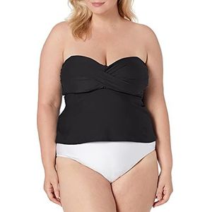 Catalina 19CT200 Dames Bandeau badpak tankini bovenstuk, zwart, M