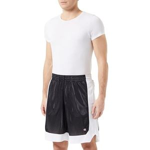 Champion Legacy Icons Pants - Soft Mesh Two-Tone Bermuda Shorts, zwart/wit, L Heren SS24, Zwart/Wit, L