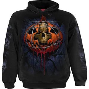 Spiral Heren Hoody Zwart Hooded Sweatshirt, Zwart, S