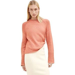 TOM TAILOR Dames Gebreide trui 1034082, 30670 - Canyon Sunset Red Melange, L