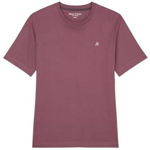 Marc O'Polo Basic T-shirt voor heren van biologisch katoen, Soft Mauve, S