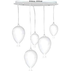 ONLI Hanglamp met ballonnen van wit glas incl. LED-lamp G9