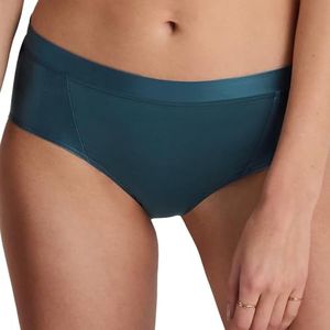 CALIDA Cate Panty, low cut dames, met satijnen randen, Deep Dive Petrol, 40/42