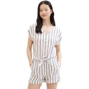 TOM TAILOR Denim Damesblouse, 35336 - Multicolor Verticale Stripe, XXL