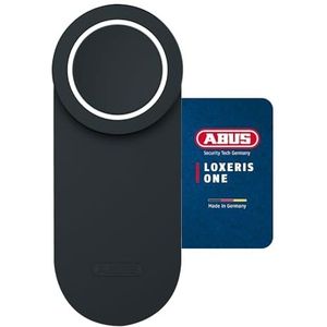 ABUS Loxeris One - Elektronische deurslotaandrijving - CFA4100BK - voordeur via app op de smartphone openen en vergrendelen - met toegangscontrole - zwart