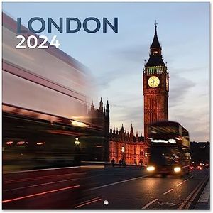Grupo Erik Kalender 2024 London - Wandkalender 12 Maanden - Broschürenkalender 2024 30x30 cm - Fsc-gecertificeerde wandkalender - +Bonus 4 maanden