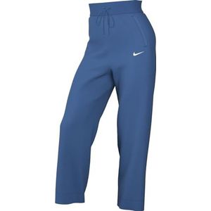 Nike Damesbroek W NSW Phnx FLC Hr Crop Swtp, Star Blue/Sail, FB8313-402, XS