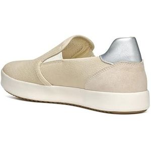 Geox D BLOMIEE B Sneakers voor dames, Off White/LT Sand, 35 EU, Off White Lt Sand, 35 EU