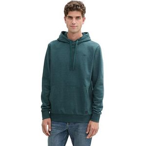 TOM TAILOR - 24704 - Sweatshirt - Deep Green Lake Melange - Heren