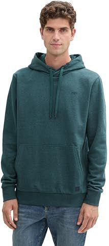 TOM TAILOR - 24704 - Sweatshirt - Deep Green Lake Melange - Heren