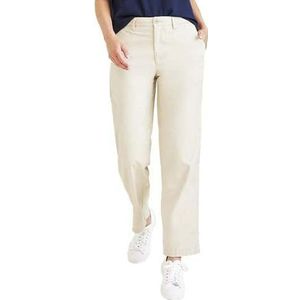 Dockers Chino rechte broek met hoge taille voor dames, Sahara Kaki, 31W