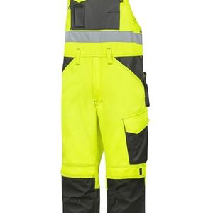 Snickers Workwear 0113 High-Vis tuinbroek oranje maat 96, signaaloranje-antraciet