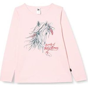 Trigema T-shirt voor meisjes, rosé, 116 cm