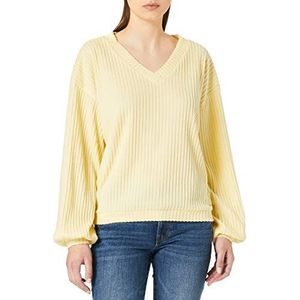 TOM TAILOR Denim Dames Shirt met lange mouwen en 1023884, 25987 - Soft Yellow, M