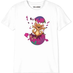 Tom&Jerry T-shirt voor jongens, Wit, 10 Jaar