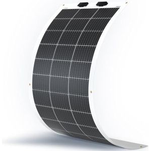 Renogy Flexibel zonnepaneel, 100 W, 12 V, monokristallijne zonnepanelen, silicium zonnecel, fotovoltaïsche folie voor camper, boot, camper en andere oneffen oppervlakken