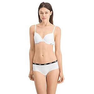 PUMA Braziliaans ondergoed voor dames (set van 2), wit, XL