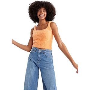 DeFacto Mouwloze blouses voor dames (oranje, S), oranje