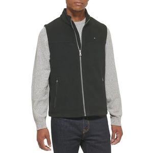 Tommy Hilfiger Polar Vest Fleece Vest voor heren, zwart, XL