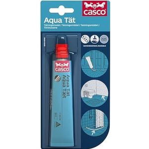 Casco Aqua Dicht - Transparant. Sneldrogende elastische voeg- en afdichtingsmassa voor badkamer en natte ruimtes, 40 ml