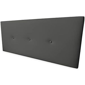 Somnia Descanso - Hoofdbord premium kunstleer, gevoerd, Miami, afmetingen 160 x 60 cm (bed met 150 cm), grijs