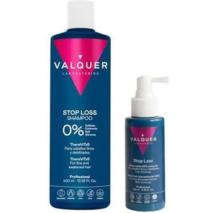 Valquer Profesional Anti-haaruitval shampoo + shock haaruitval en moleculair. Verminder haaruitval. Anti-haaruitval. Sulfaatvrij. Stopt haaruitval - 2 eenheden