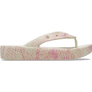 Crocs Dames Classic Platform Snake Print Flip Flops, Bot Multi, 37/38 EU