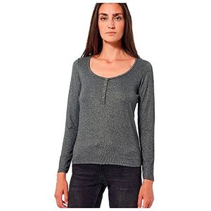 Kaporal T-shirt voor dames, model FERGY-kleur donkergrijs melange maat M, Dargrm, M dames