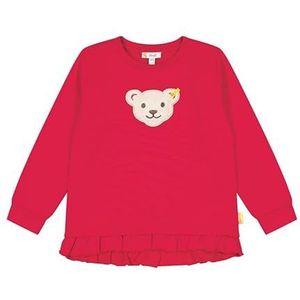 Steiff Sweatshirt met lange mouwen voor meisjes, rood (ribbon red), 110 cm