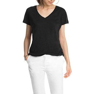 ESPRIT dames T-shirt met gehaakte kant, effen